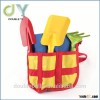 China manufacuture new design lovely children garden tools rake trowel shovel 3 in 1 pouch for sale