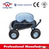 Tractor Style Rolling Steerable Garden Cart with seat