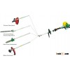 Multifunctionalling pole hedge trimmer