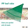 (8-1402) 22 teech plastic material leaf collecting lawn rake