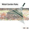 (8-1441) Fall Season Leaf Collecting Tool Leaf Grab Rake Wooden Lance Not Included