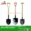 D or Y or T -shaped grip solid wood handle steel shovel