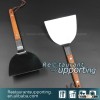 Stainless Stain Steak Shovel/Pizza Shovel/Barbecue Shovel with Solid Wood Handle