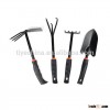 4pcs Mini Garden Plant Tool Set With Plastic Handle Gardening Tool Shovel Dual-Hoe Rake