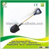 wooden handle shovel round point