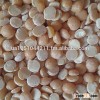 Yellow split and whole peas polished