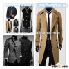 New Quanzhou Men's Slim Stylish Trench Coat Winter Long Jacket Double Breasted Overcoat