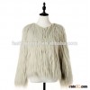 Fashion women faux mink fur coat
