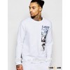 Patches crewneck fleece sweatshirts for men custom in Jiangxi