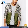 Daijun oem 100%polyester autumn green colour with zipper custom long sleeve camo jacket
