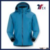 Men winter softshell waterproof jacket with hood for outdoor sports