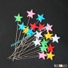 55mm decorative Shirt Pin with Plastic Star Head