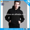 Kangaroo Pocket Customized Wholesale Plain Black Hoodie