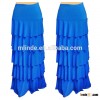 elegant women fashion maxi skirt / ladies ruffle tiered layer long skirt manufacture