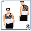 Fashionable Sublimation Printed Bodybuilding Gym Stringer Custom Tank Top Men