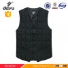 Latest design V-neck warm waistcoat duck down padded vest quilted men's casual winter vest