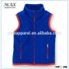 Wholesale children fleece full zip vest two front zip pockets sleeveless outdoor vest for boys