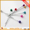 Pearl Hijab Scarf Pins Safety Pin Multicolor Black Wheel Tailor Sewing Snag-Free