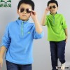 Wholesale Spring Childeren Outdoor Polar Fleece Jacket with half Zipper