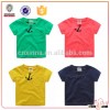 Hot selling kids wear short sleeve t-shirt printing design child wear with pocket