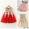 Wholesale new stylish boutique golden sequin bridesmaid baby girls dress for Christmas M5032738