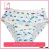 New design stripe 100% cotton children thongs underwear with customized paper label