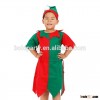 2015 christmas decoration child red and green felt elf tunic fancy dress