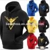 Pokemon Go Team Valor Team Mystic Team Instinct Pokeball Hoodies Red Blue Yellow