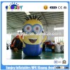 2016 World Welcome Stimulus Yellow Inflatable Minion Cartoon Characters mascot suit for amusement an