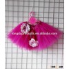 FLOWER RED TUTU SKIRT & HEADWRAP WITH FLOWER