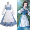 Beauty And The Beast Cosplay Costume Princess Belle Maid Dress