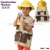 Hot selling construction worker cosplay costumes for children