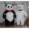panda bear fur mascot costume adult for wedding