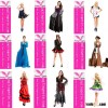 2015 Wholesale Sexy Women Red Adult Costume Dress Halloween Plus Size Dance Costume