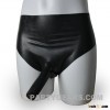 2016 Hot ! Mould Latex shorts with penis condom adult male rubber panties SML 3 size available