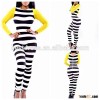 Wholesale Quanzhou Walson Fashion Women Pinup Bodycon Bandage Zebra Stripe Tight Waist Women Jumpsui