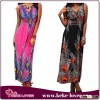 C4186 Big discount Bohemia style print dress beach long sexy dress $2.5 on sale women summer dress