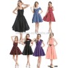 NEW bestdress Vintage 50s Halter Neck Dress Polka dots Swing Jive Dress Rockabilly Retro PinUp Dress