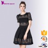 Club Hollow Out Women Sexy Dress Black Sexy Lady Lace Dress