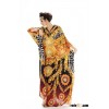 Kaftan Digitally Printed Long Gold & Black