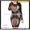 New arrival sexy hot long sleeves patterns of lace evening dress,accept small order