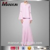 Fashion Baju Kurung Modern Design Beautiful Pleated Skirt with Wide and Beading SLeeve Pleated Cuff