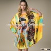 2015 hottest Handpainted 100% Pure Silk Caftans Loose and Gorgeous