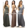 NEW Womens Bridesmaid Convertible Infinity Multi-Way Long Full Length Wrap Long Maxi Dress