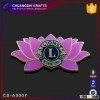 Metal custom design soft enamel badge with epoxy