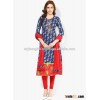 A-Line kurta with legging and Dupatta Suit Set