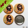 Guangzhou factory wholesale cheap custom pin badge / metal badge / custom button badge pin
