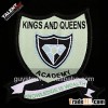 wholesale custom private woven embroidery school uniform logo name badge