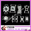 wholesale custom crystal rhinestone connector for mini bikini buckles