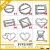 factory wholesale various designs diamond rhinestone buckles for wedding invitation